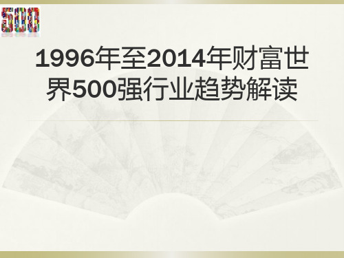 世界500强20年变迁解读