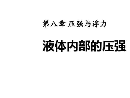 北师大版八年级物理下册 《液体内部的压强》压强与浮力课件 