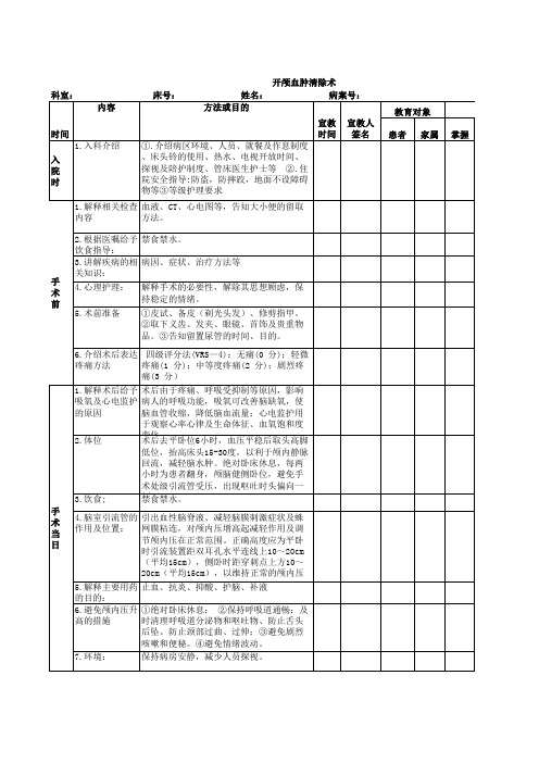 健康教育路径