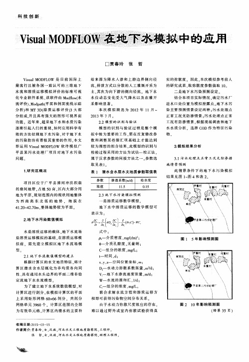 Visual MODFLOW在地下水模拟中的应用