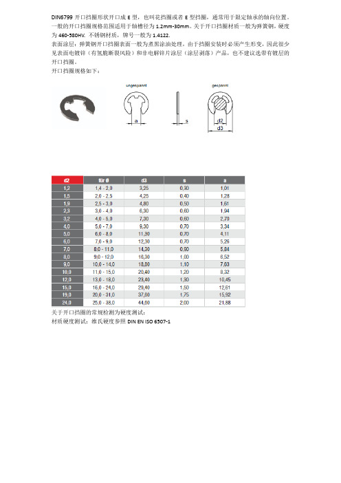 DIN6799开口挡圈