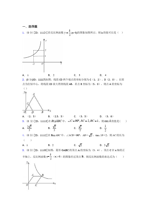 内蒙古兴安盟市初中数学九年级下期中经典测试(含解析)