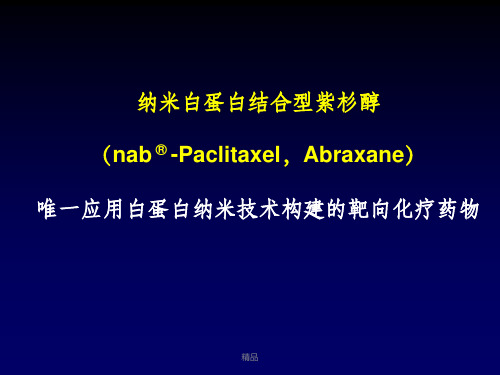 白蛋白结合型紫杉醇