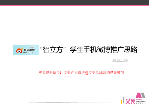 手机如何做微博营销推广.ppt