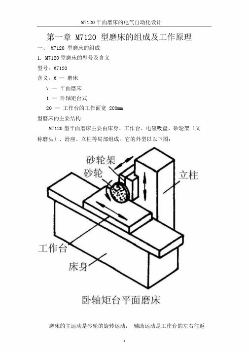 M7120平面磨床电气自动化设计.