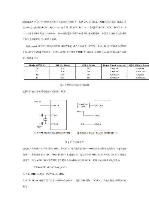 S3C2440时钟设置详解