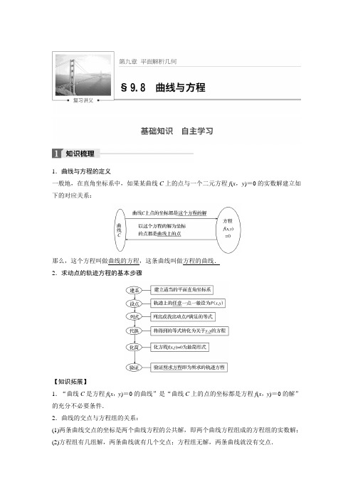 9.8曲线与方程