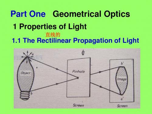 Geometrical Optics