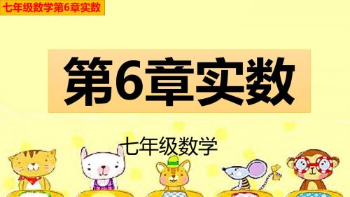 七年级数学下册第6章实数6.3.2实数(图文详解)