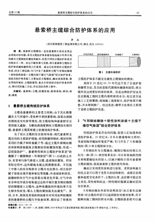 悬索桥主缆综合防护体系的应用