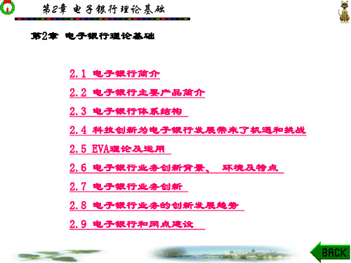 精品课件-电子银行学(奚振斐)-第2章