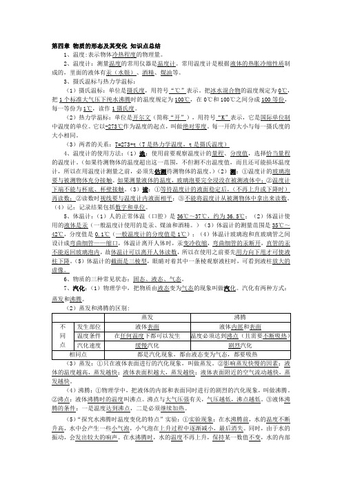 物理第四、五章知识点总结