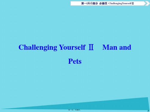 优化方案高考英语总复习第1部分基础考点聚焦ChallengingYourselfⅡ课件重庆大学版必修