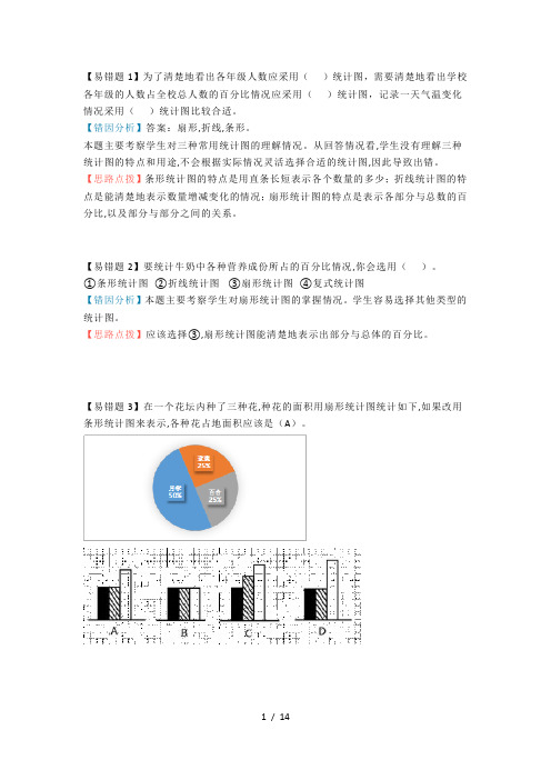 人教版六年级下册数学期末必考易错题汇总(带习题)