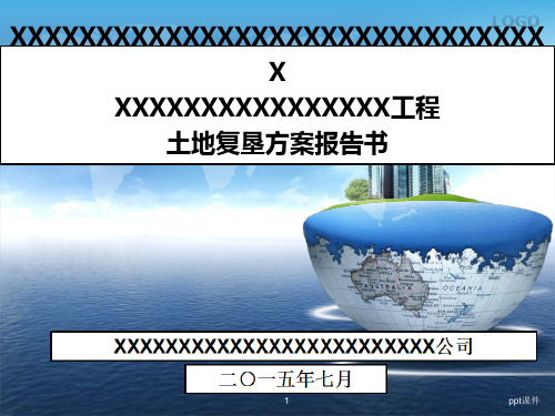 XXX项目土地复垦方案汇报材料  ppt课件