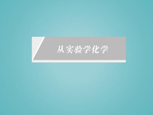 人教版高中化学必修1：化学计量在实验中的应用_课件20