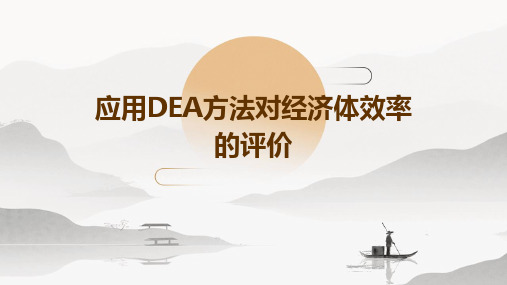 应用DEA方法对经济体效率的评价