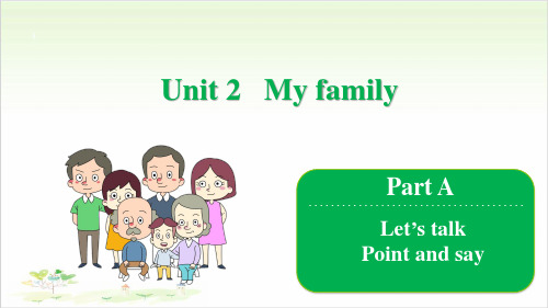 三年级英语公开课-Unit 2 My family Part A Let's talk课件下载