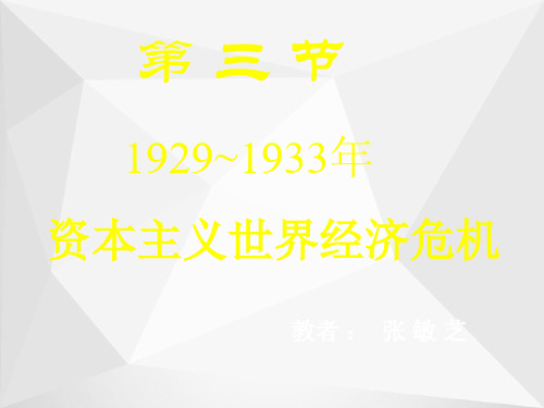 1929-1933年资本主义世界的经济危机