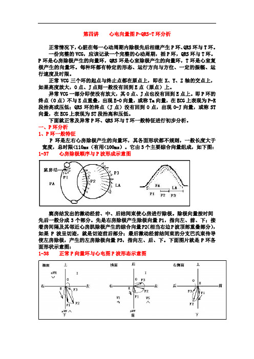 心电向量图VCG诊断资料：4-第四讲  心电向量图P-QRS-T环分析