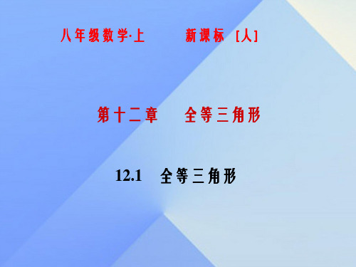 八年级数学上册 12.1 全等三角形课件 (新版)新人教版