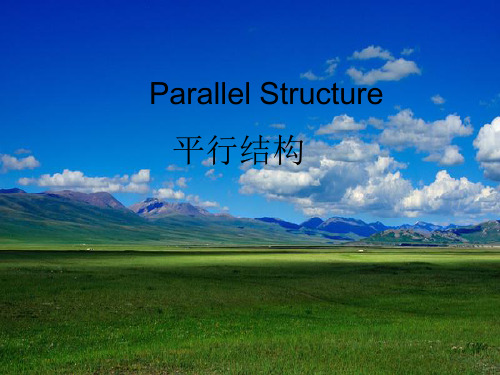 Parallel Structure