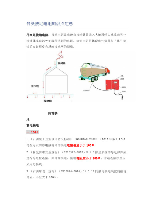 各类接地电阻知识点汇总