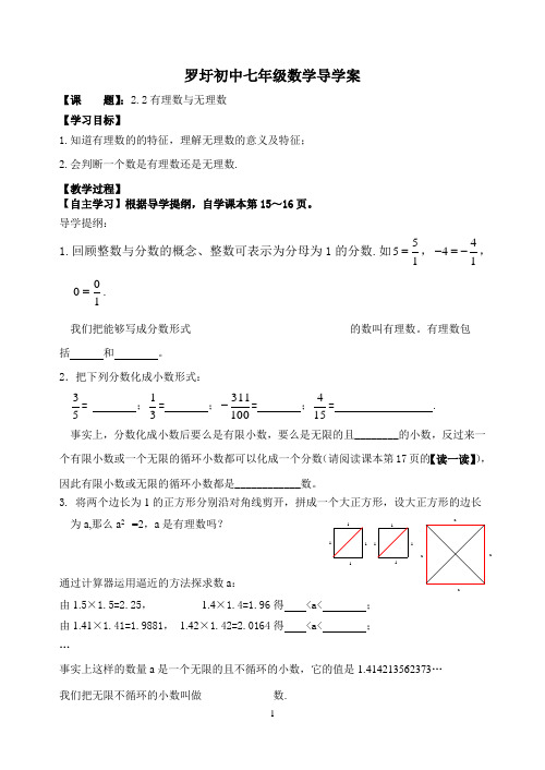 2.2有理数与无理数