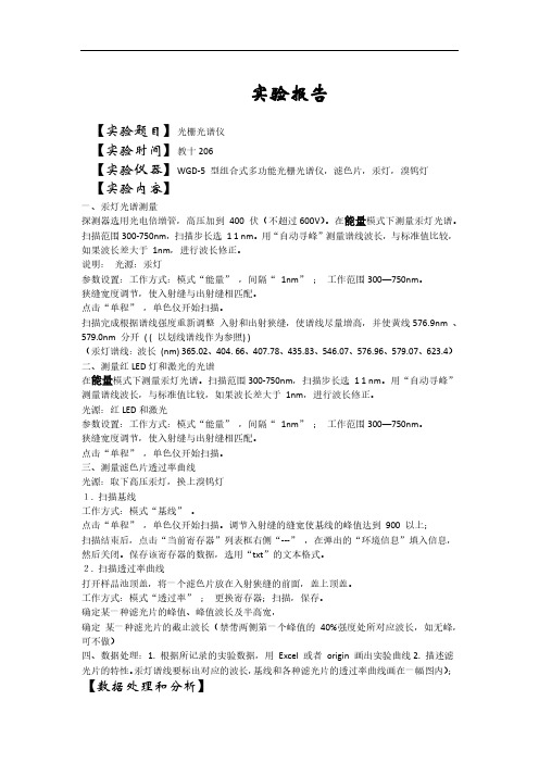 光栅光谱仪——精选推荐