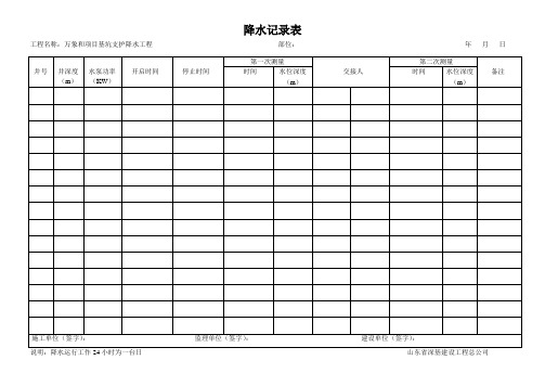 降水记录表1