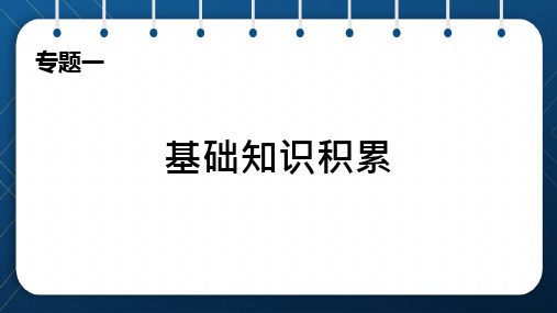 (新)七年级语文部编版下册期末复习专练一文字基础知识课件