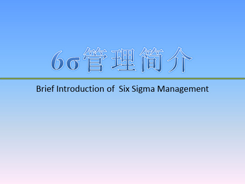 6西格玛简介-25页PPT文档资料