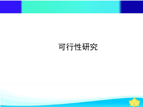 软件工程可行性研究