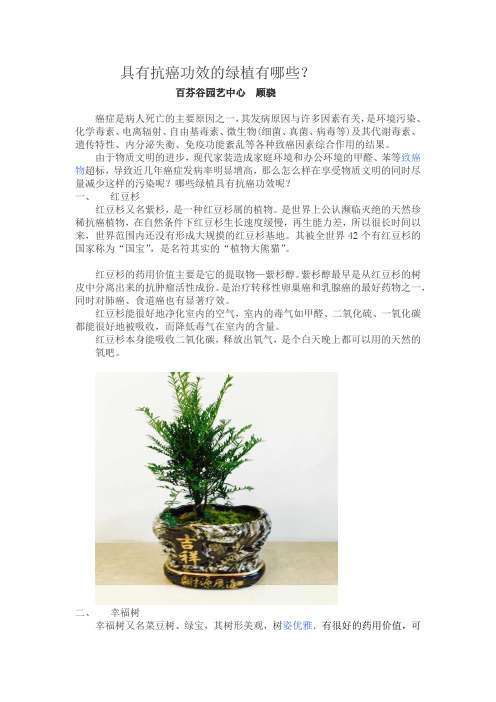 抗癌的绿植有哪些 (1)