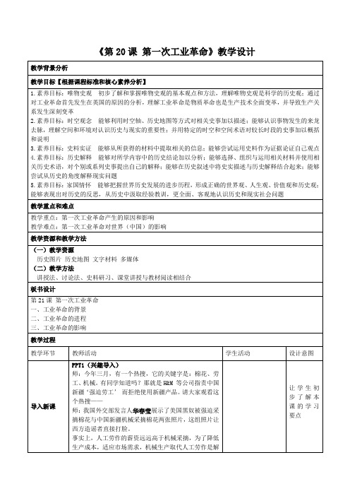 第20课 第一次工业革命