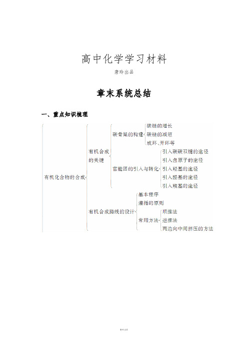 鲁科版高中化学选修五第3章章末系统总结.docx