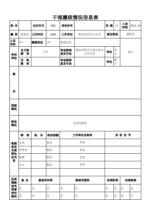 1_干部廉政档案1