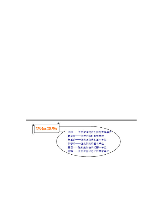 高中生物知识点生物竞赛必备知识总结