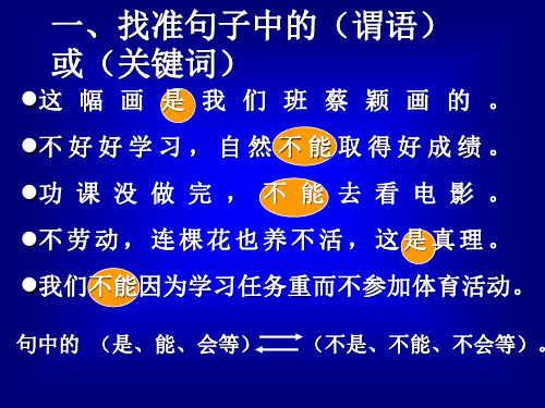 1《句型转换总复习》陈述句、反问句