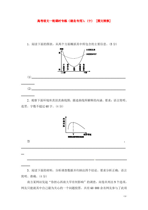 高考语文一轮 课时专练(十) 图文转换 新人教版 (2)