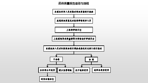 药品质量报告途径与流程