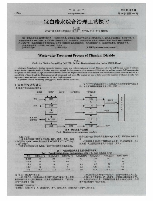 钛白废水综合治理工艺探讨