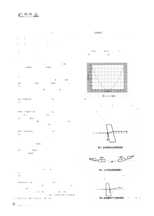 磁光隔离器插入损耗研究