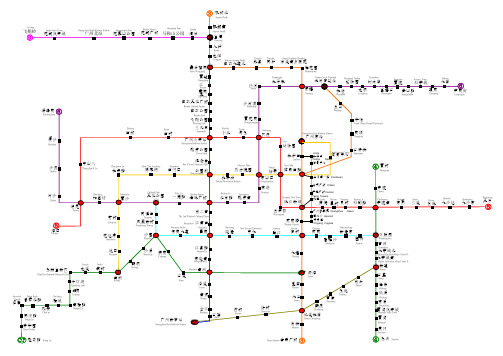 广州地铁2015年运营图