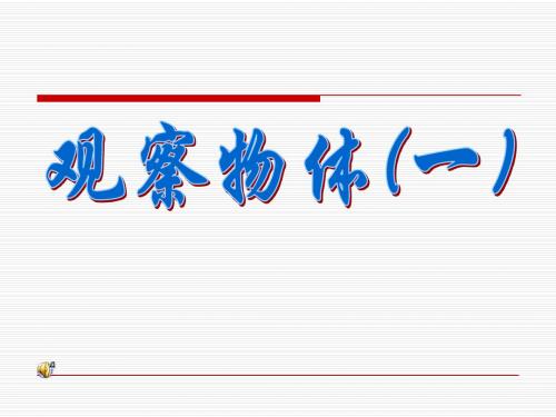 人教版小学数学五年级上册观察物体PPT课件