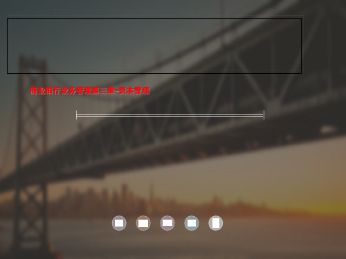 商业银行业务管理第三章-资本管理