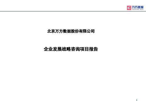 某企业发展战略咨询项目报告(ppt 157页)