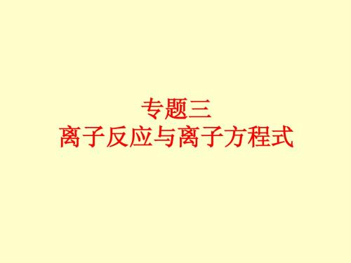 离子反应