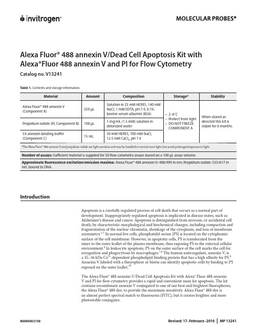 AnnexinV+PI说明书