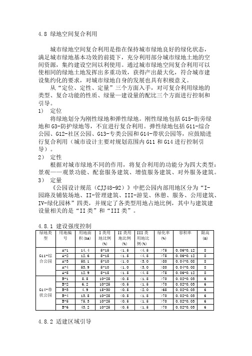 绿地空间复合利用